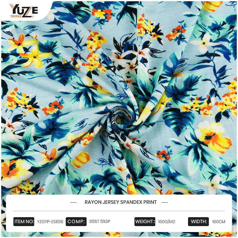 YZGTP-ES1018 Rayon Jersey Spandex in