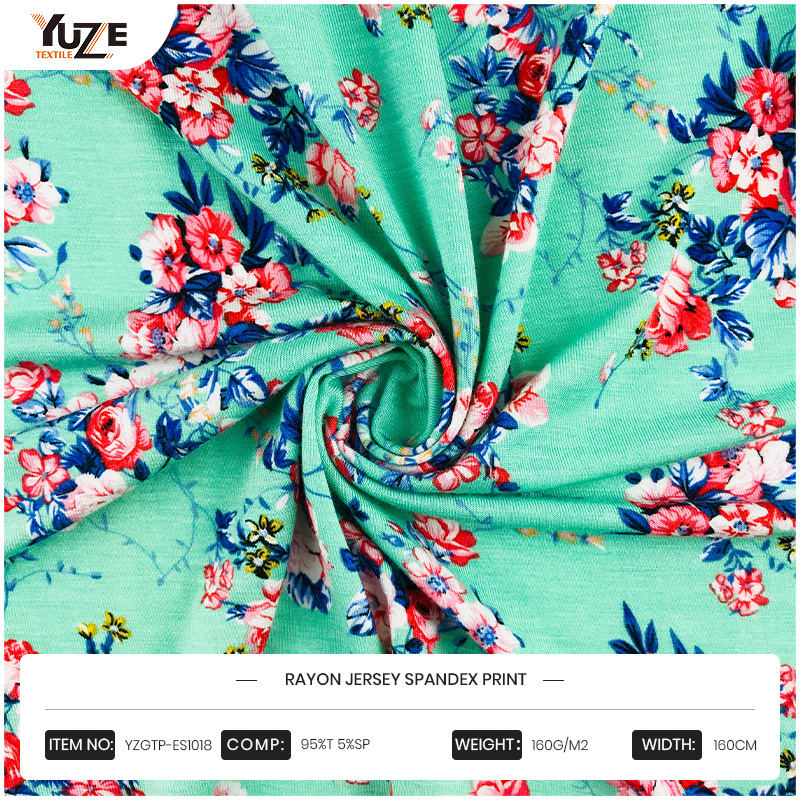 YZGTP-ES1018-2 Rayon Jersey Spandex in