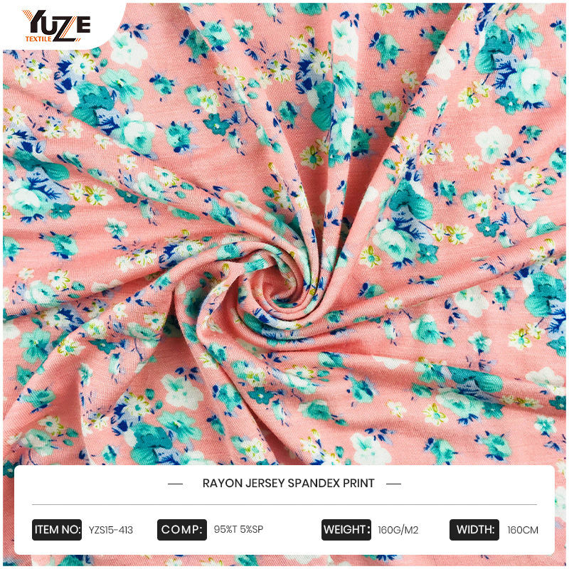 YZS15-413 Rayon Jersey Spandex in