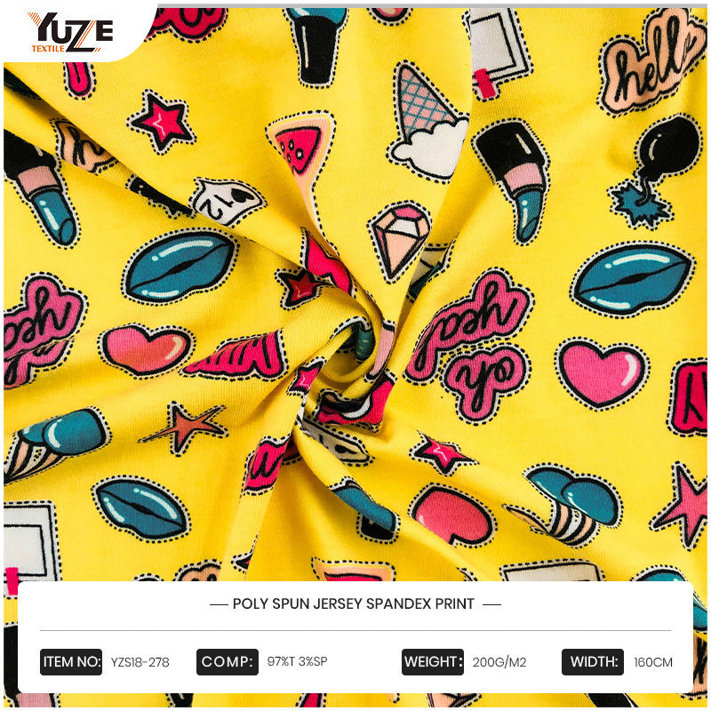 YZS18-278 Poly Spun Jersey Spandex in
