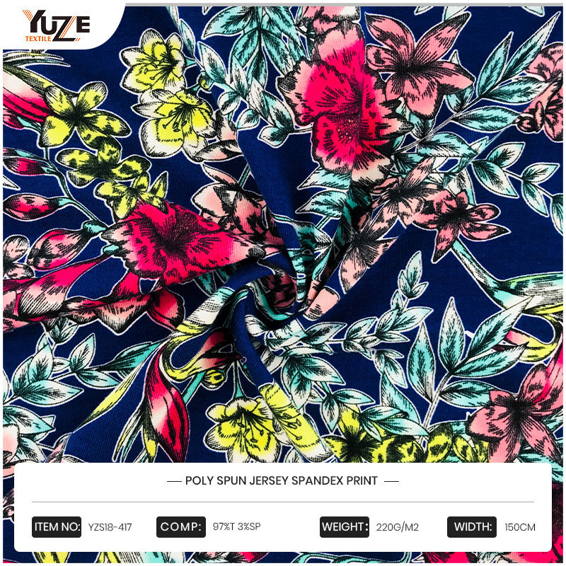 YZS18-417 Poly Spun Jersey Spandex in