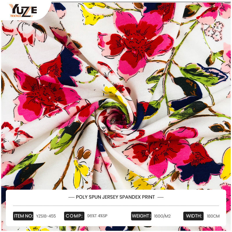 YZS18-455 Poly Spun Jersey Spandex in