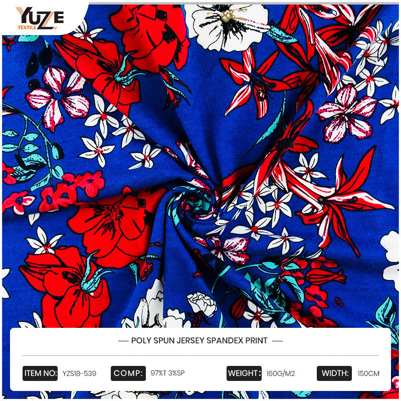 YZS18-539 Poly Spun Jersey Spandex in
