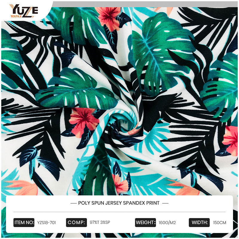 YZS18-701 Poly Spun Jersey Spandex in