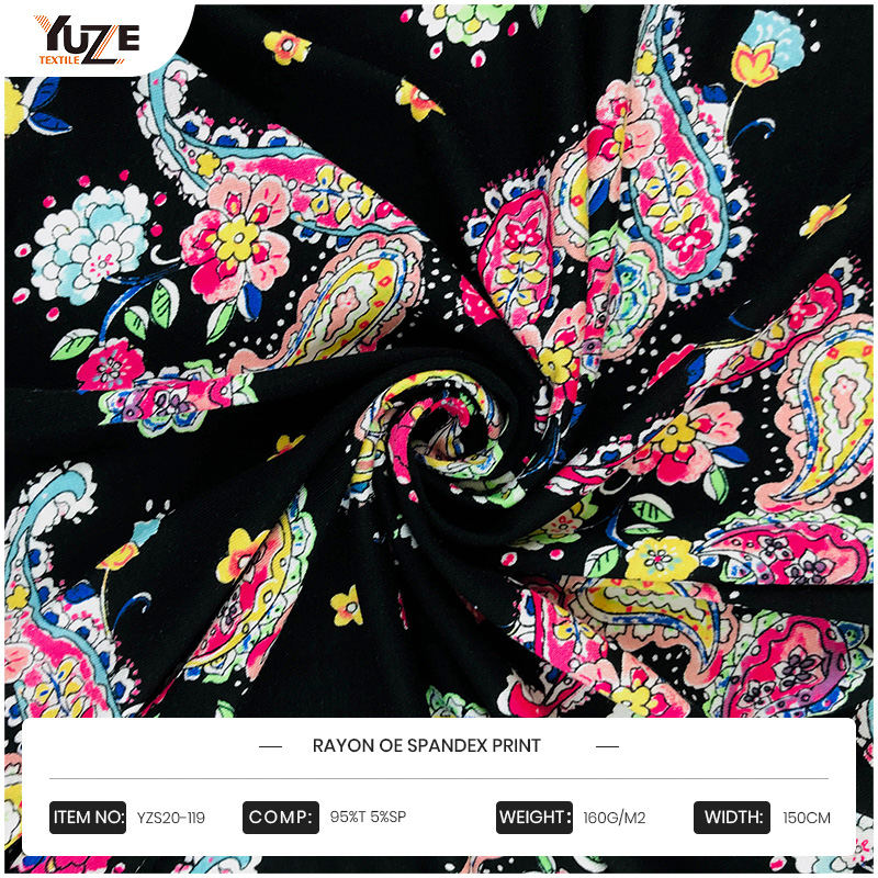 YZS20-119 Rayon OE Spandex in
