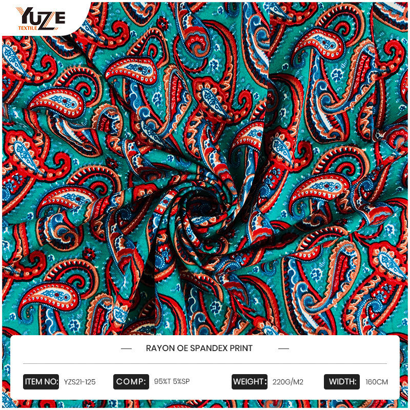 YZS21-125 rayon oe spandex in