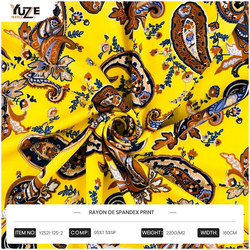 YZS21-125-2 rayon oe spandex in