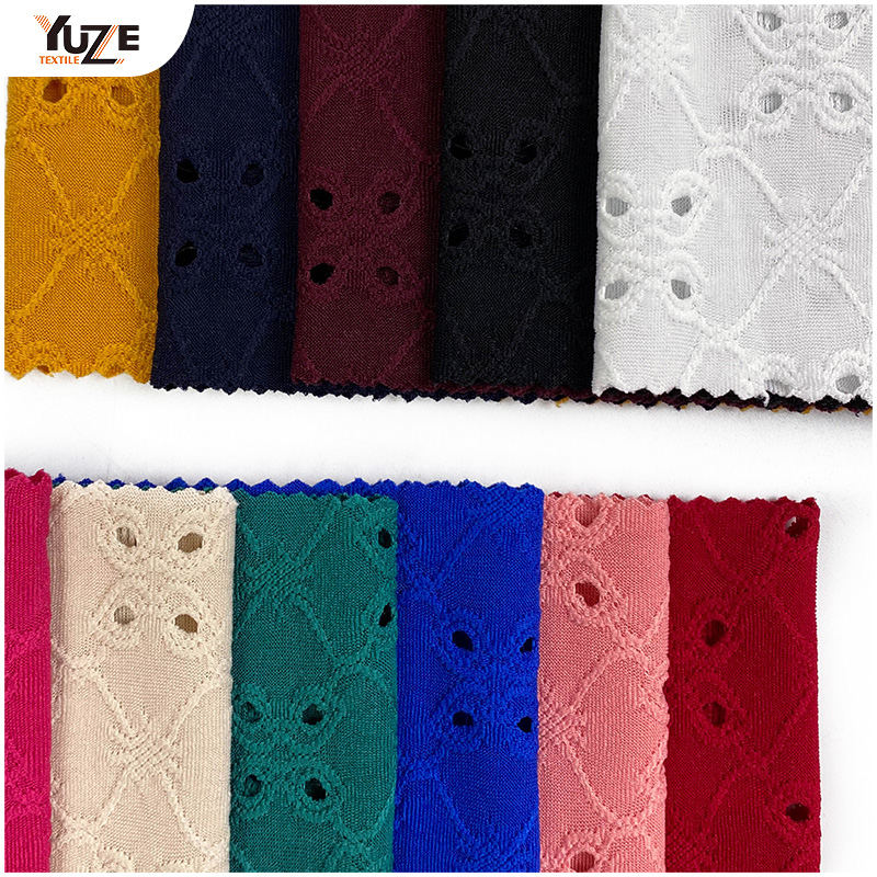 YZK-030030 DTY SPANDEX JACQ với các lỗ