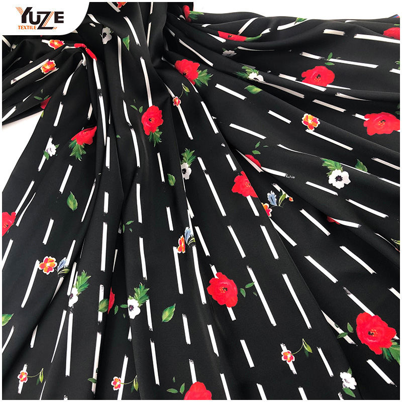 YZW-010636-15 Bản in kỹ thuật số satin Armani