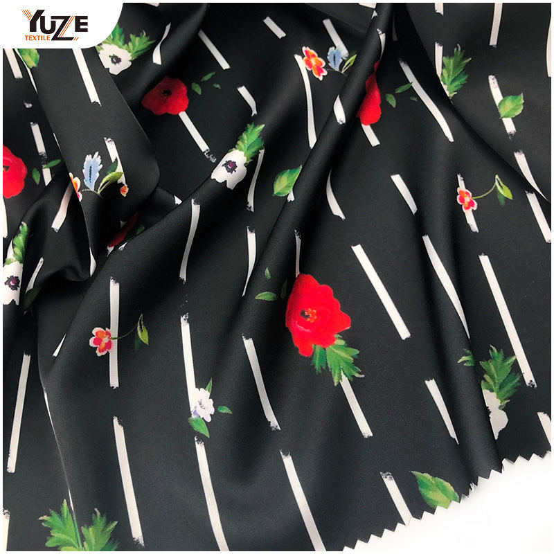 YZW-010636-15 Bản in kỹ thuật số satin Armani