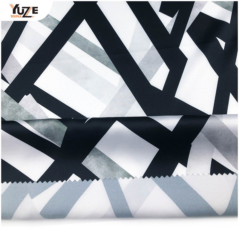 YZW-010636-7 Bản in kỹ thuật số satin Armani