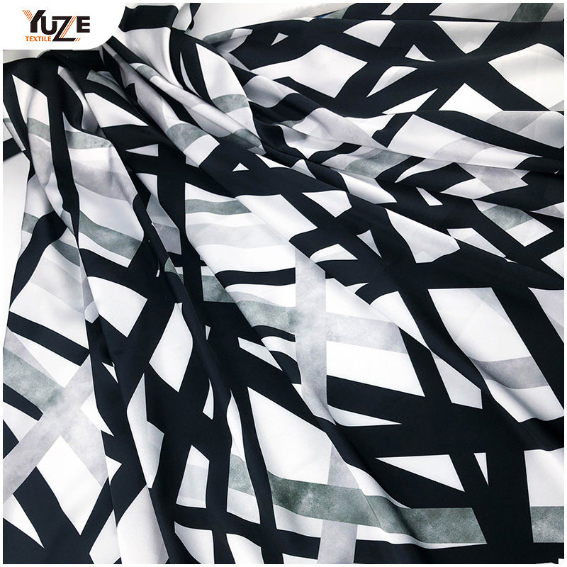 YZW-010636-7 Bản in kỹ thuật số satin Armani