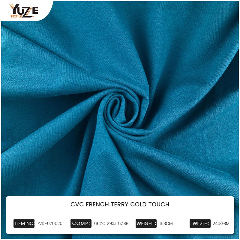 YZK-070020 CVC Pháp Terry Cold Touch