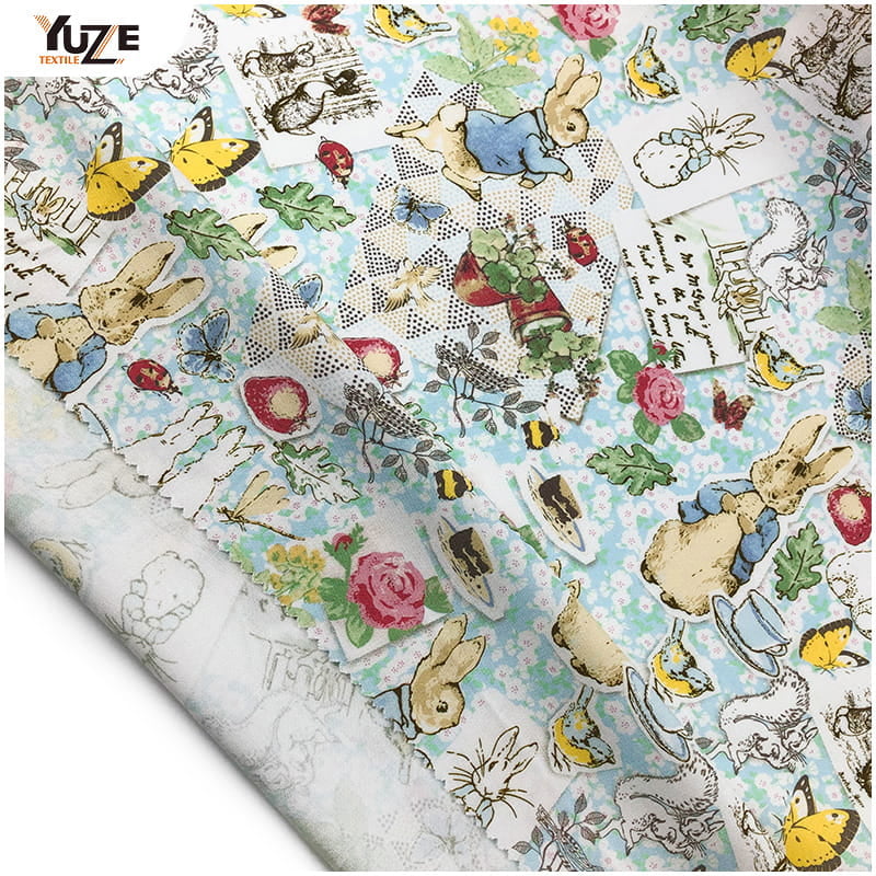 YZW-020612-10 rayon poplin in kỹ thuật số