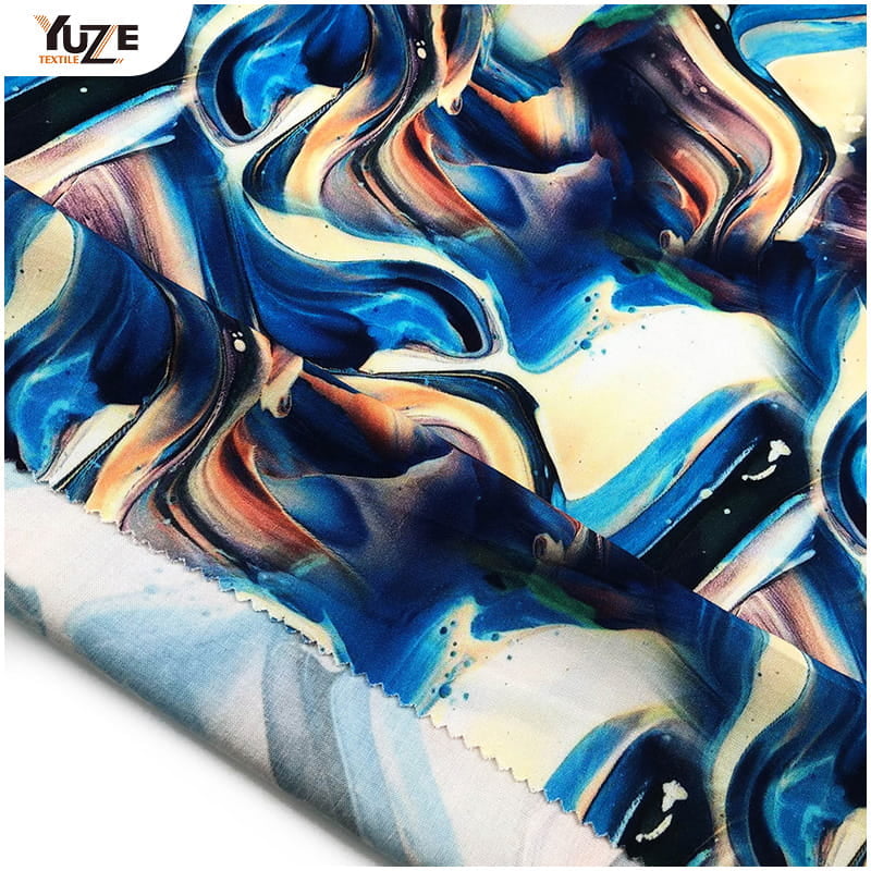 YZW-020612-21 Rayon Poplin Digital In