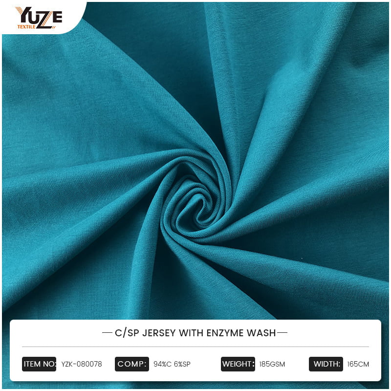 YZK-080078 CSP Jersey với enzyme rửa