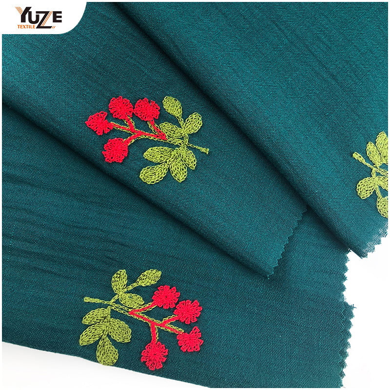 YZW-030066 thêu máy bay phản lực bằng vải lanh nhẹ nhàng