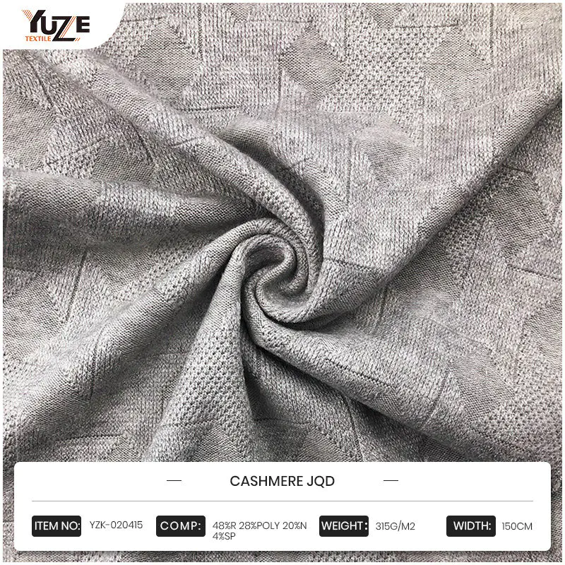 YZK-020415 Cashmere JQD: Synergy của nhiều vật liệu mang lại sự thoải mái vô song